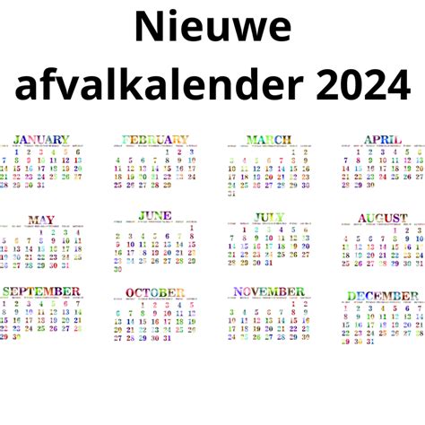 Afvalkalender 2024 .